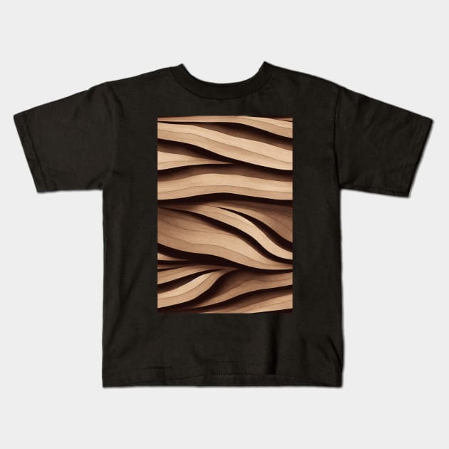 Wood pattern, a perfect gift for any woodworker or nature lover! #53 Kids T-Shirt by Endless-Designs